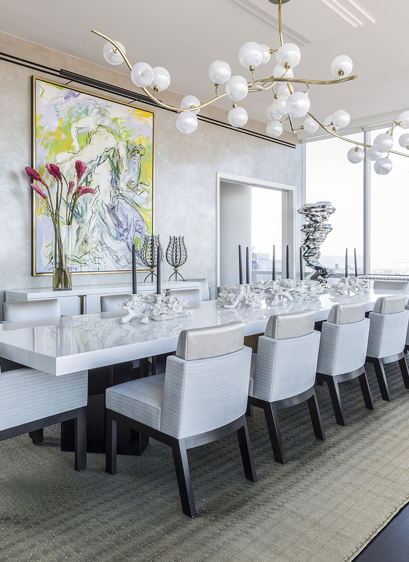  Art Fillled Penthouse,The Essence Of New York Luxury Design